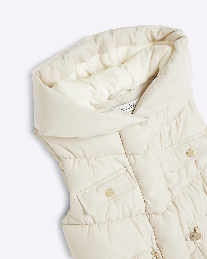 Girls Cream Gilet