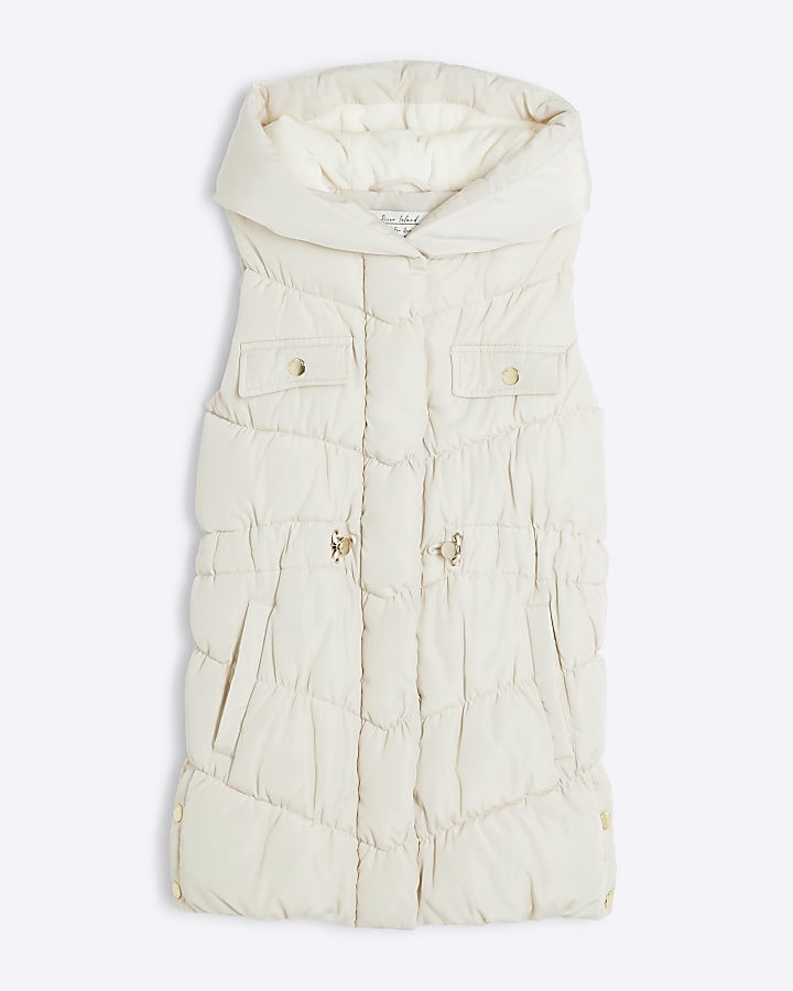 Girls Cream Gilet