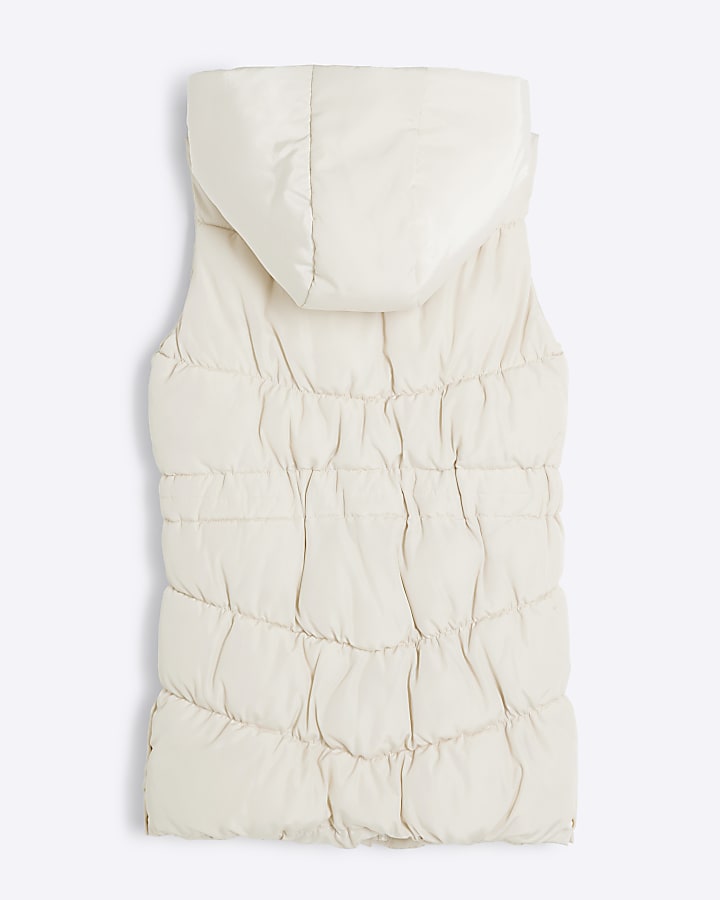 Girls Cream Gilet