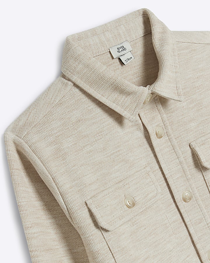Boys Beige jersey shirt