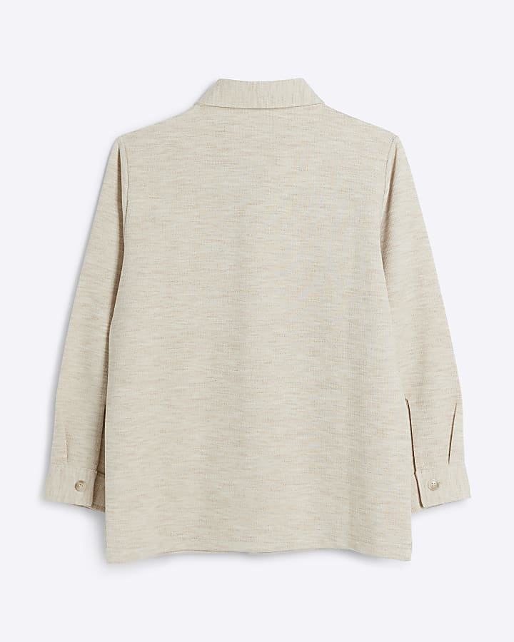 Boys Beige jersey shirt