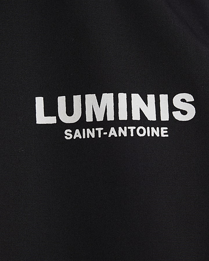 Mini boys black Luminis graphic shirt