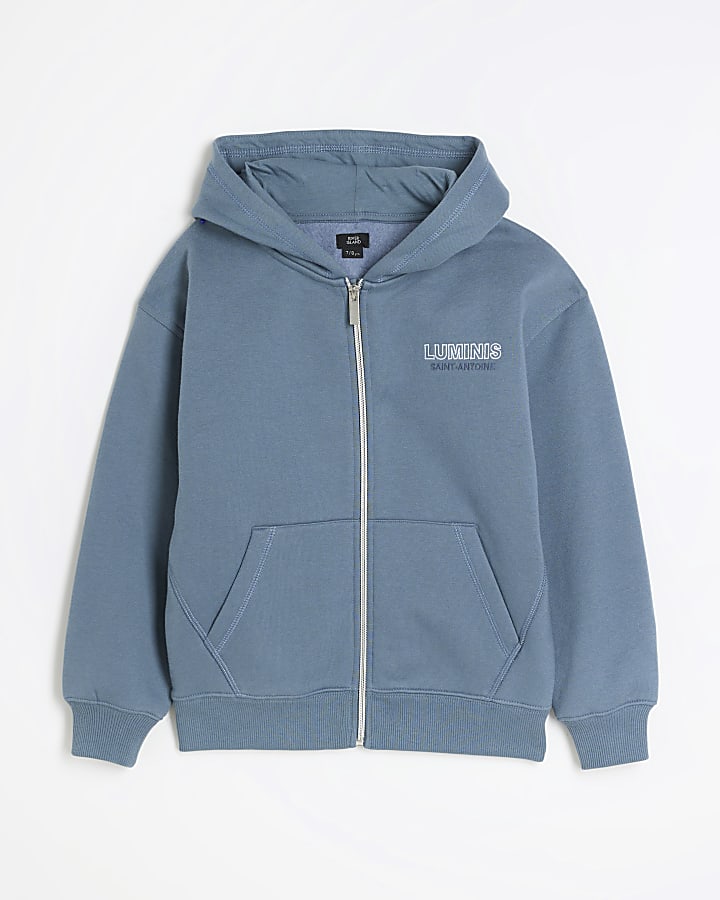 River island green hoodie sale