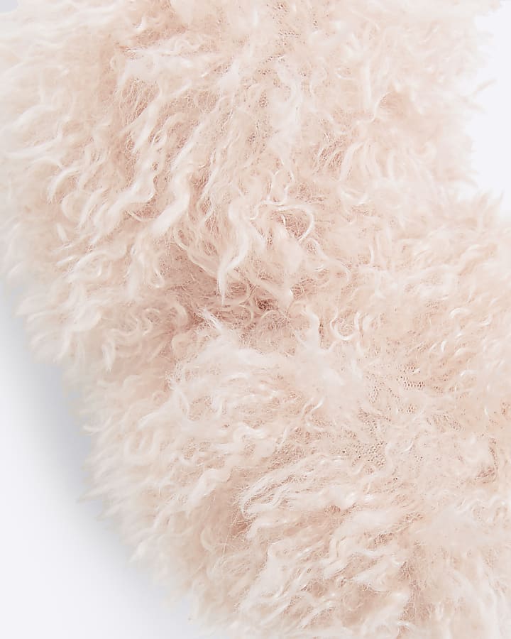 Girls Pink Faux Fur Ear muff