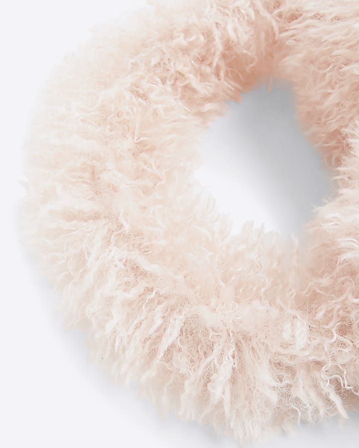 Girls Pink Faux Fur Ear muff