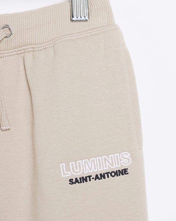 Mini Boys Beige Luminis Zip Through Set