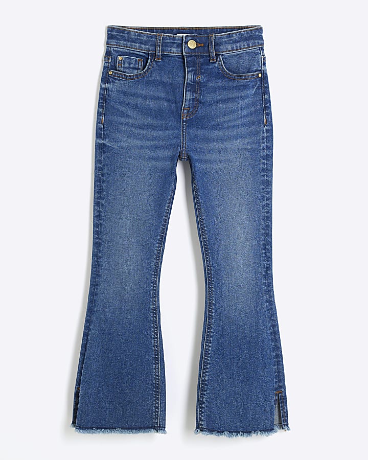 Girls Blue Flared Jeans