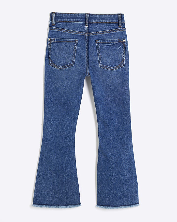 Girls Blue Flared Jeans
