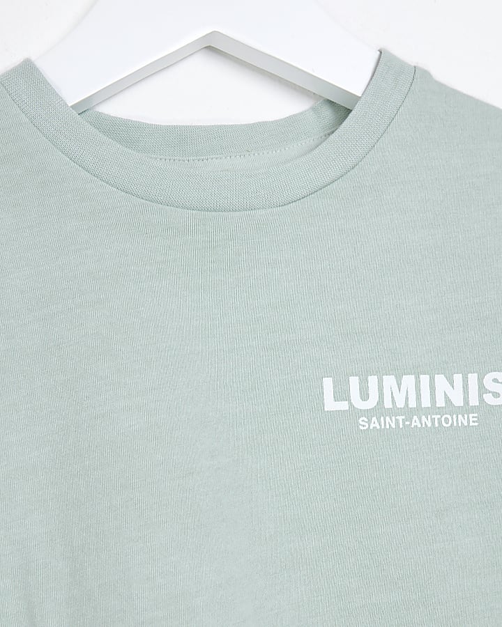 Mini green Luminis graphic t-shirt