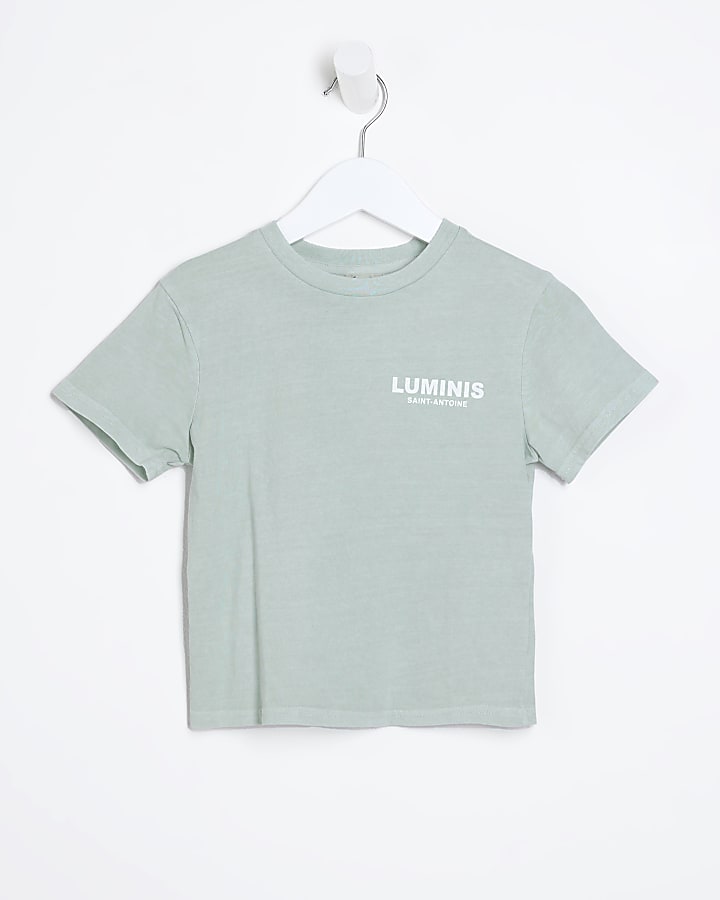 Mini green Luminis graphic t-shirt