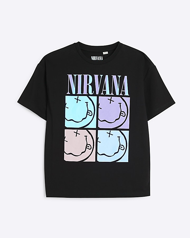 Black Nirvana graphic t-shirt