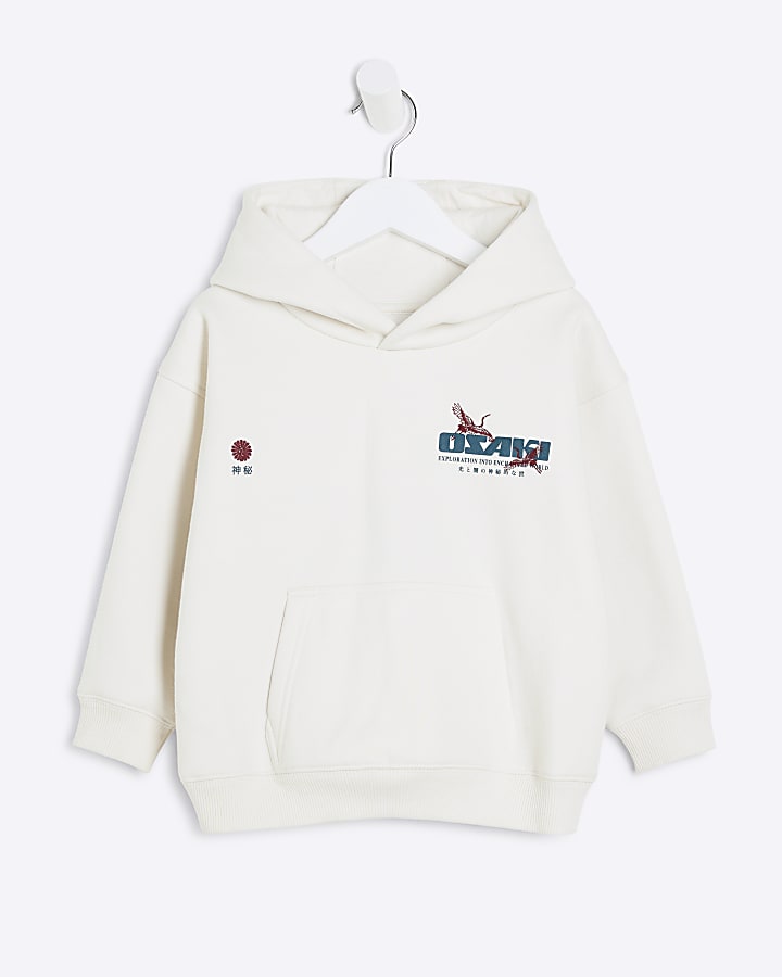 Mini Boys Beige Osaki Japanese Hoodie