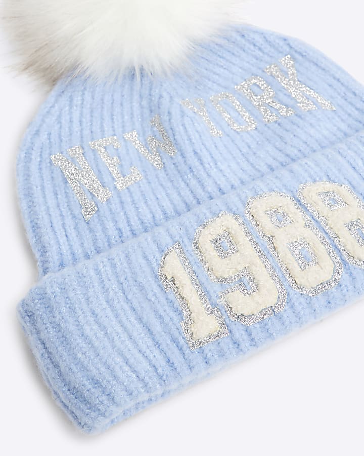Girls Blue New York 1988 Beanie