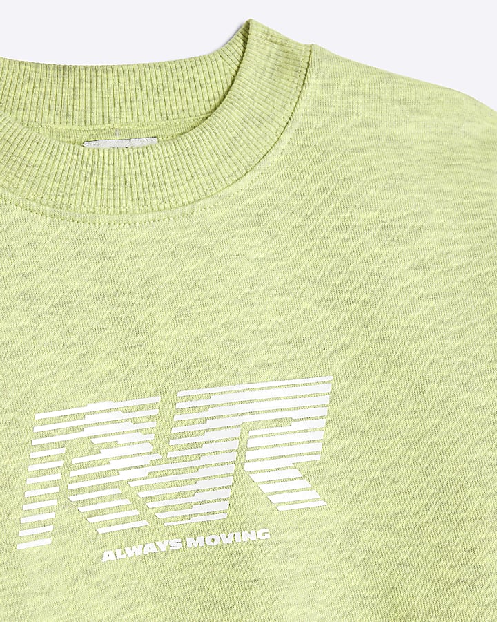 Boys Lime Overdye Graphic Sweatshirt