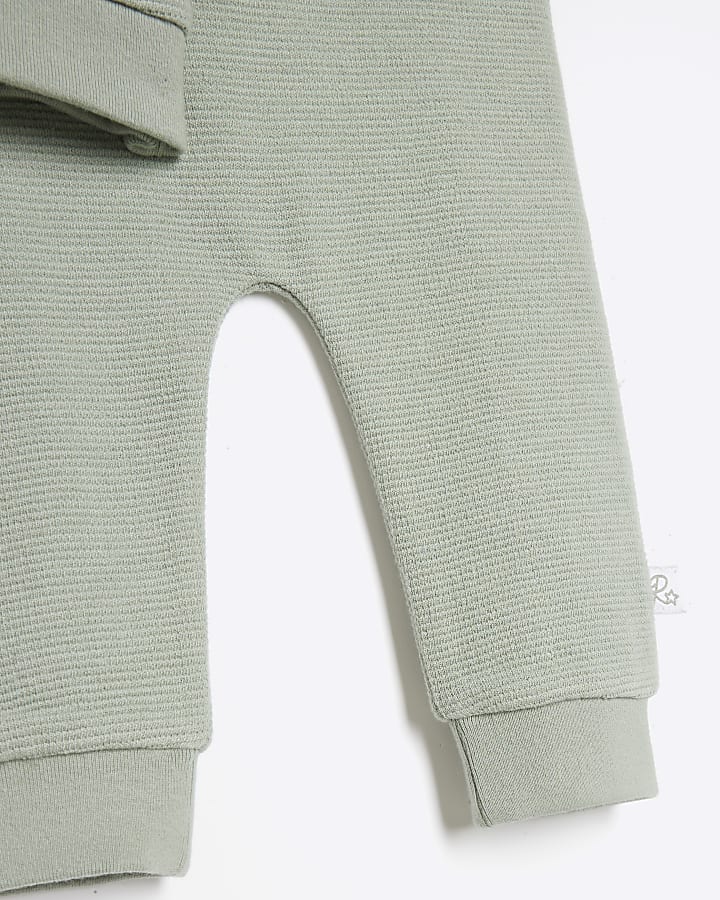 Baby Boys Khaki Ottoman Sweatshirt Set