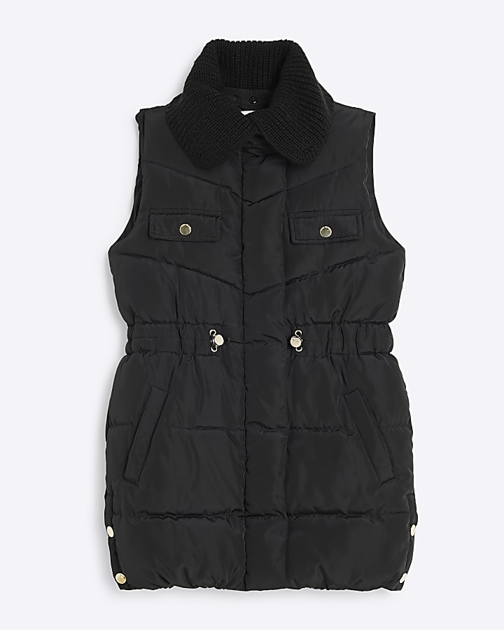 River Island Girls Black Gilet Buy River Island Black Girls Padded