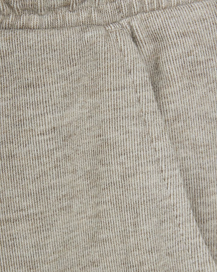 Boys Beige Cosy Hoodie And Joggers Set