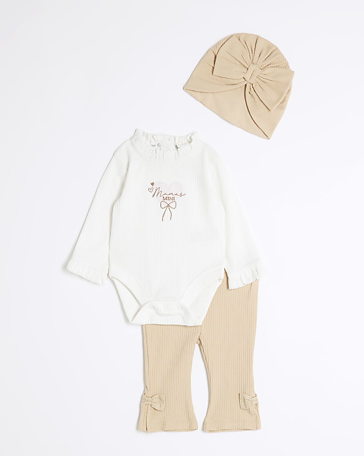 Baby girls Beige Kickflare Set