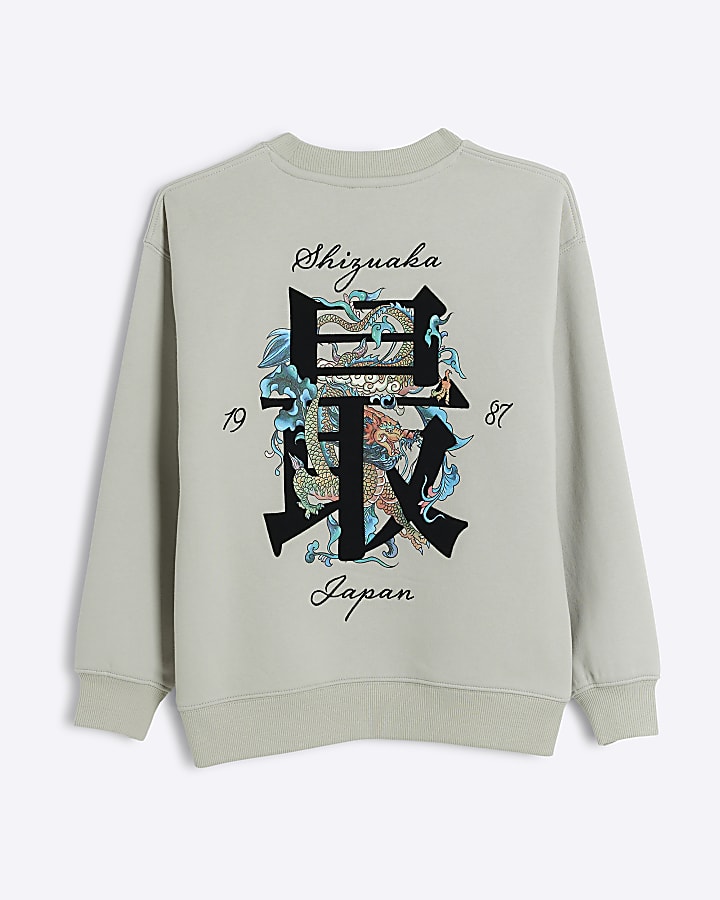 Boys Stone Dragon Graphic Sweatshirt