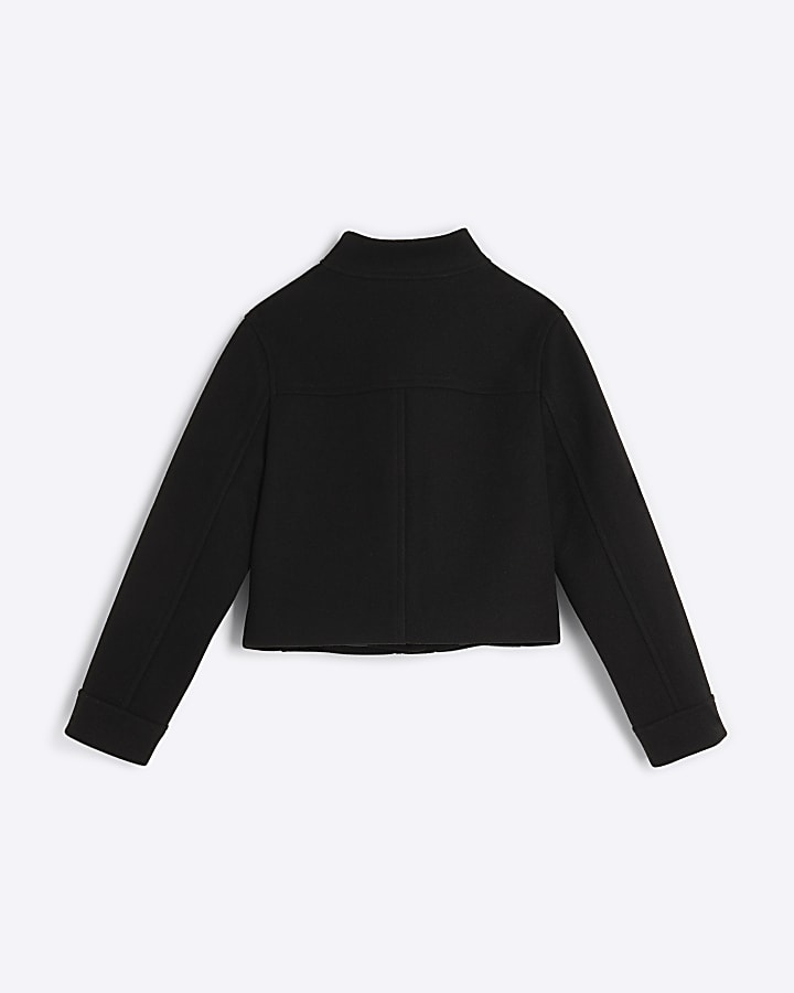 Girls Black Wool Jacket