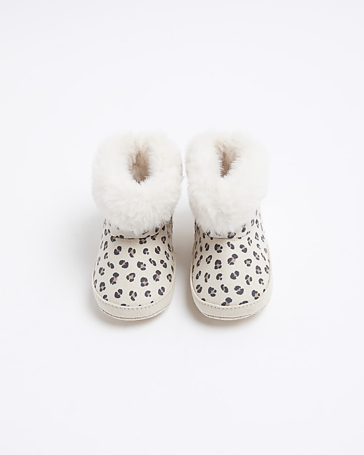 Leopard print baby boots hotsell