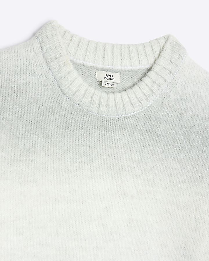 Boys Grey Space Dye Jumper