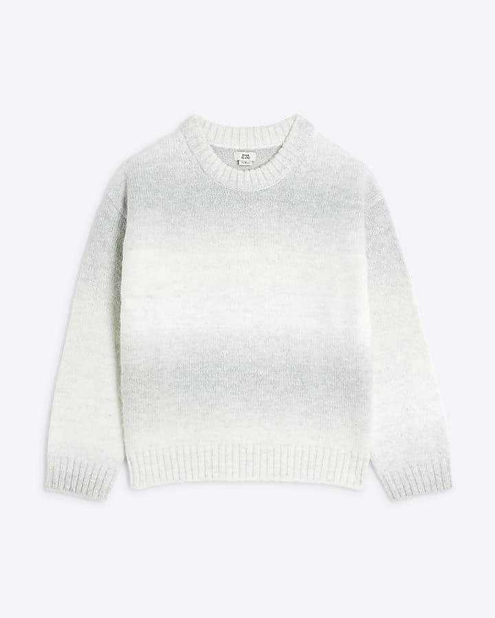 Boys Grey Space Dye Jumper