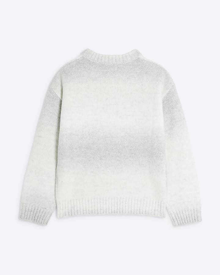 Boys Grey Space Dye Jumper