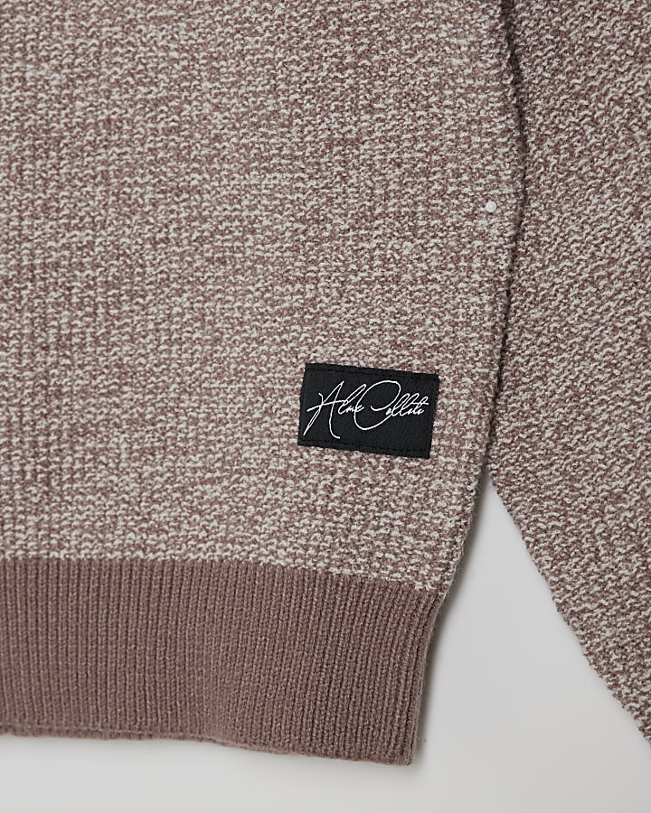 Boys Pink Speckled Jumper