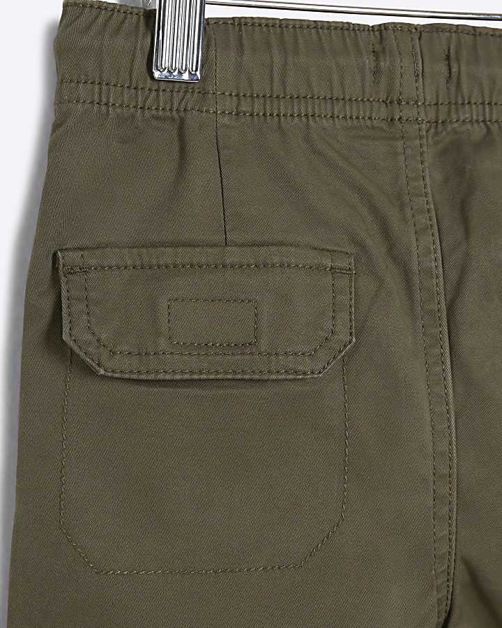 Mini Boys Khaki Cargo Trousers