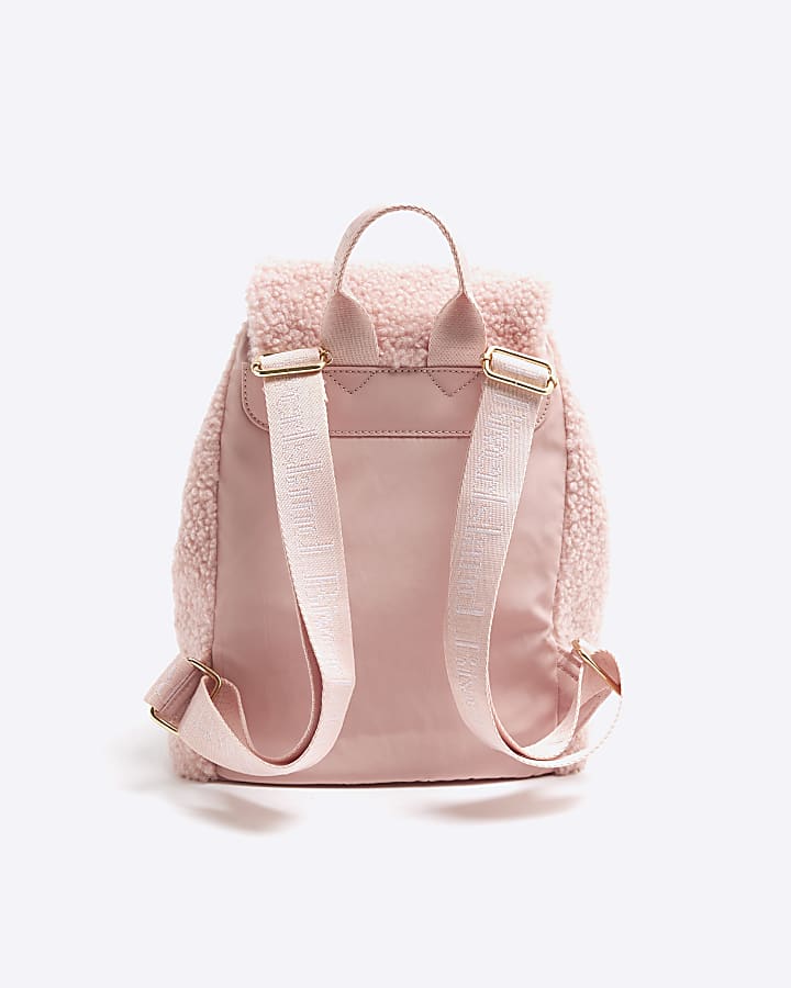 Girls Pink Borg Backpack