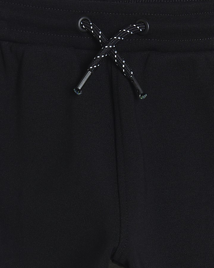 Mini Boys Black Joggers