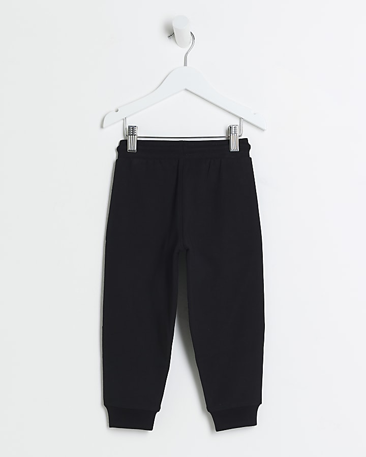 Mini Boys Black Joggers