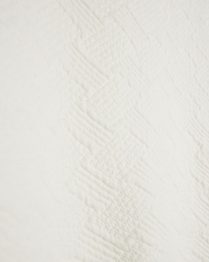 Girls cream textured sweatshirt set