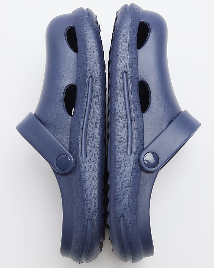 Boys navy moulded sliders