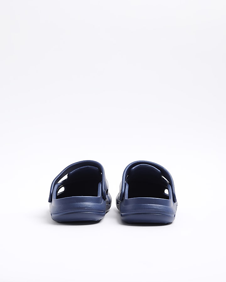 Boys navy moulded sliders