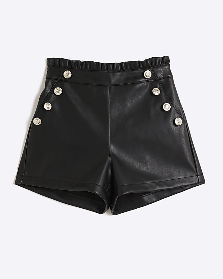 River island leather shorts deals