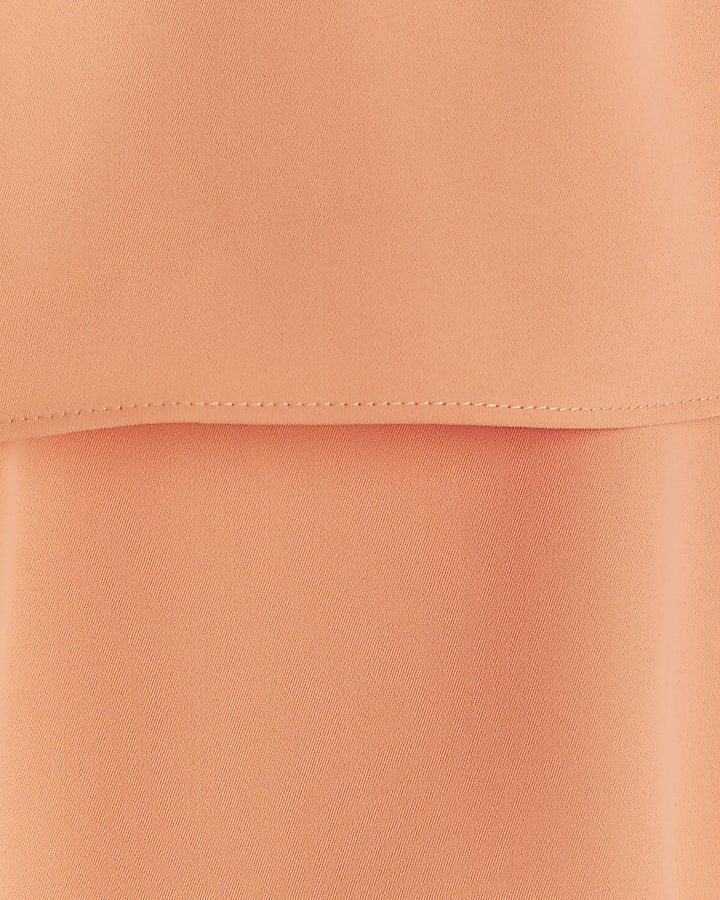 Girls Coral Layered Playsuit