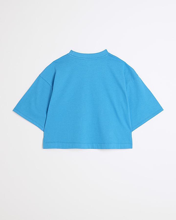 Girls blue active t-shirt