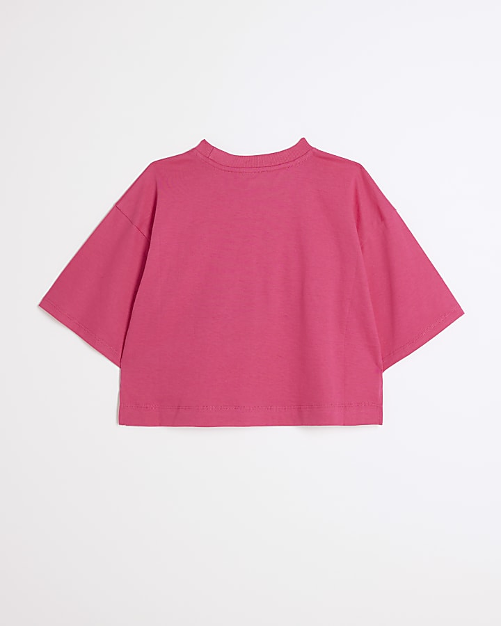 Girls pink active t-shirt