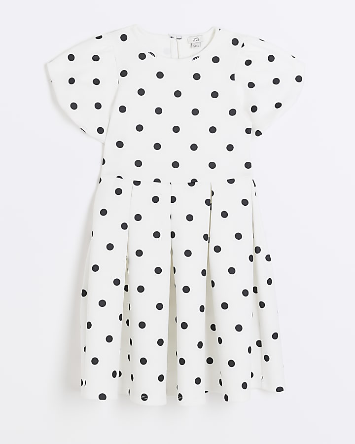 Polka dot dress river island best sale