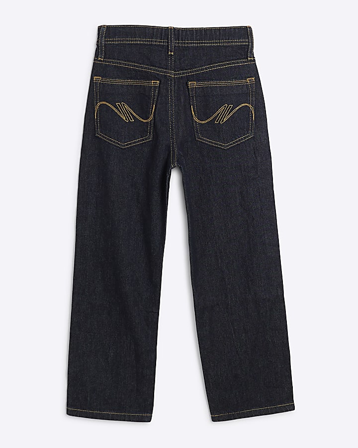 Boys Blue Straight Leg Jeans