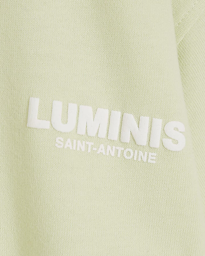 Mini boys lime green graphic t-shirt