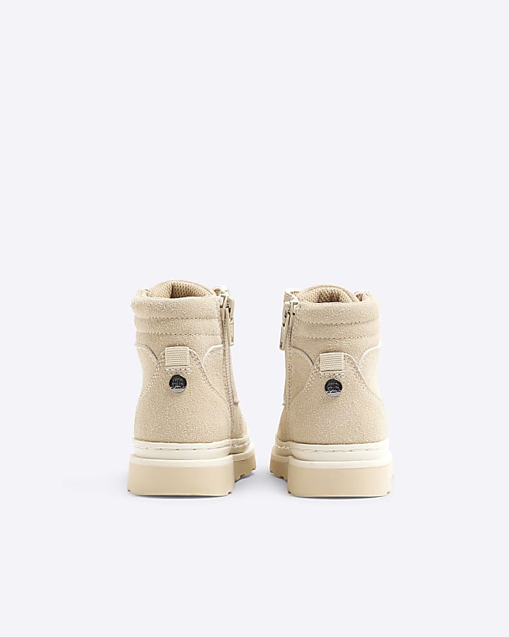 Mini Boys Beige Nubuck Boot