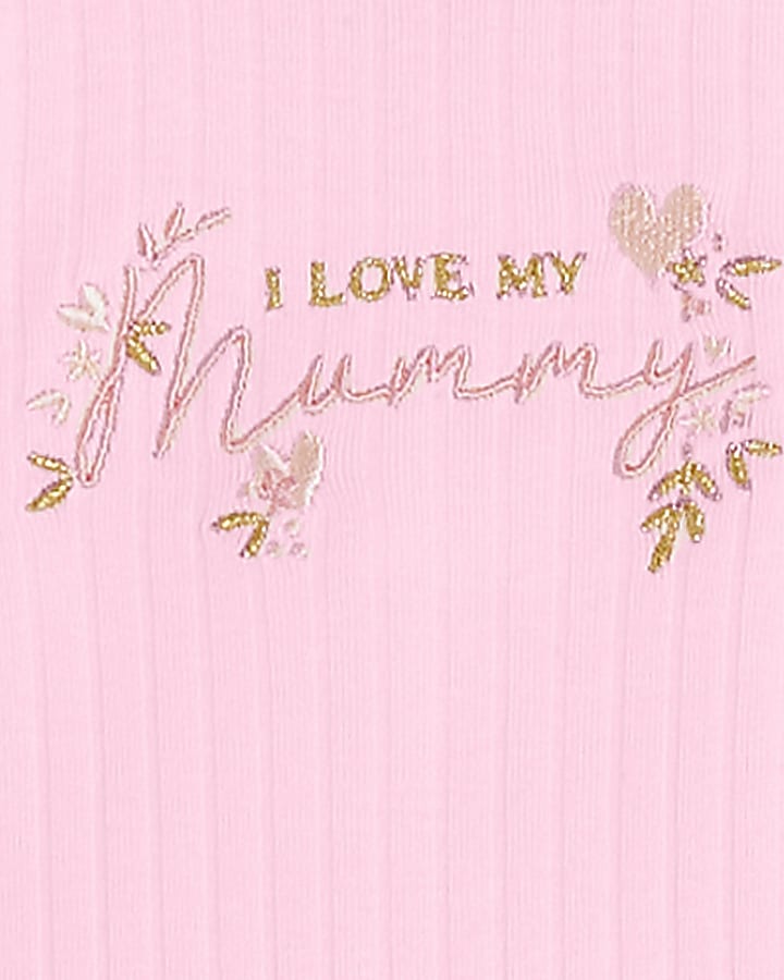 Baby girl pink embroidered all in one set