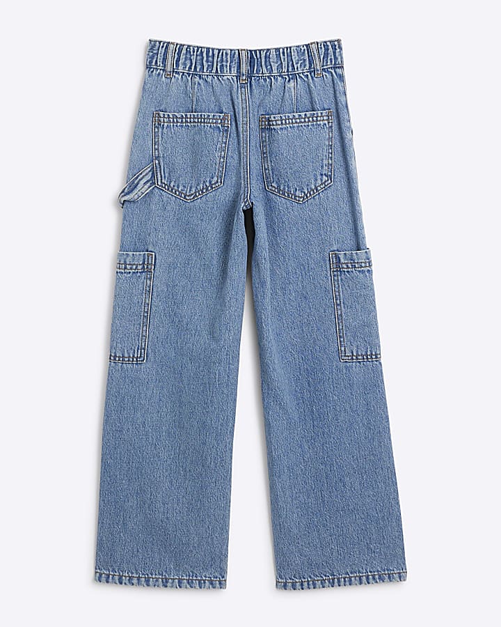 Girls Denim Carpenter Straight Jeans