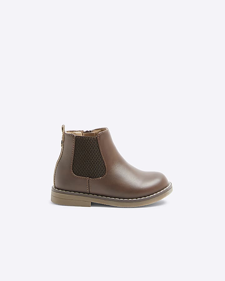 Mini Boys Brown Chelsea Boot