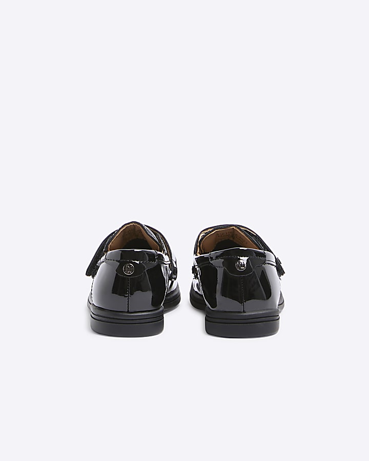 Mini Boys Black Patent Tassel Loafers