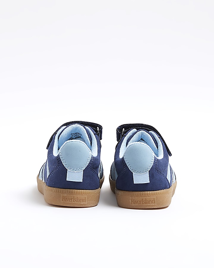 Mini blue panel trainers