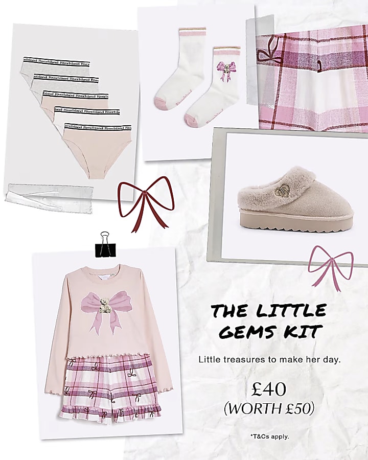 Girls Pink Brief 5 Pack